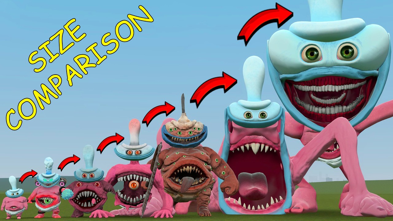 SIZE COMPARISON OF NEW ALL BINKY DRINKY FROM DARK PALS THE 1ST FLOOR In Garry's Mod