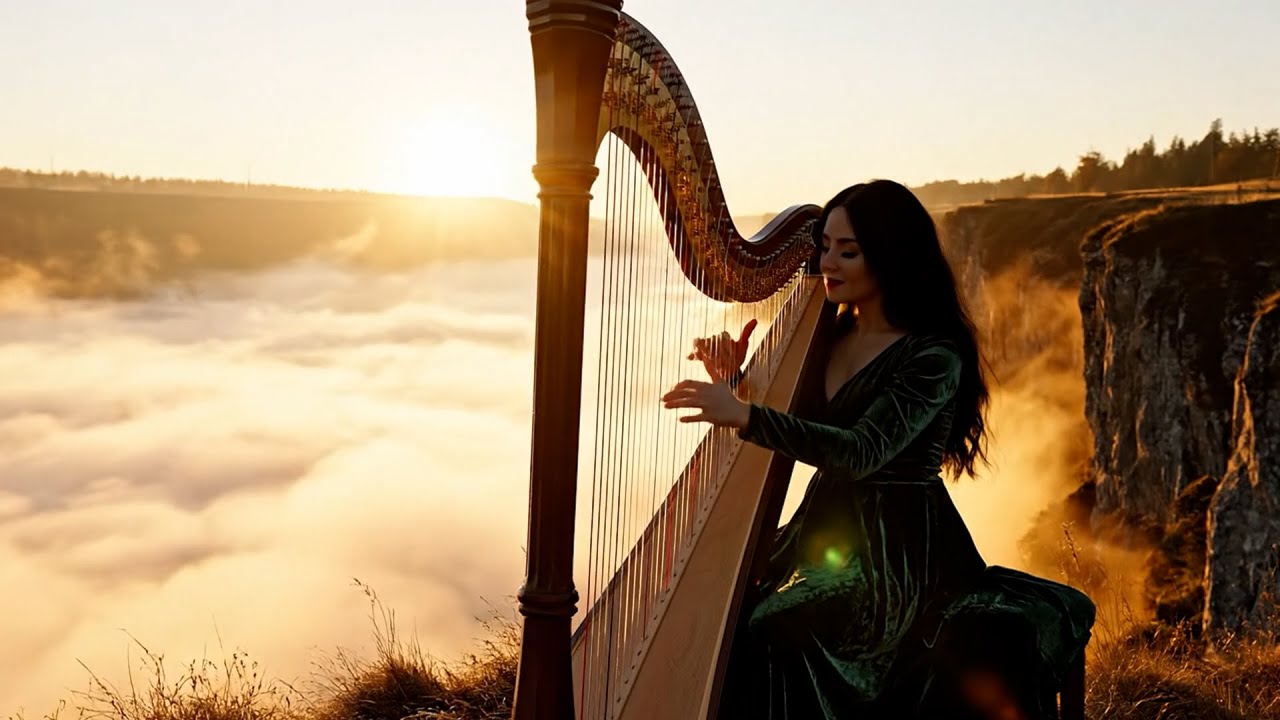 6 Hours Relaxing Harp Music: Stress Relief, Sleep, Meditation, Spa | Instrumental Background Music