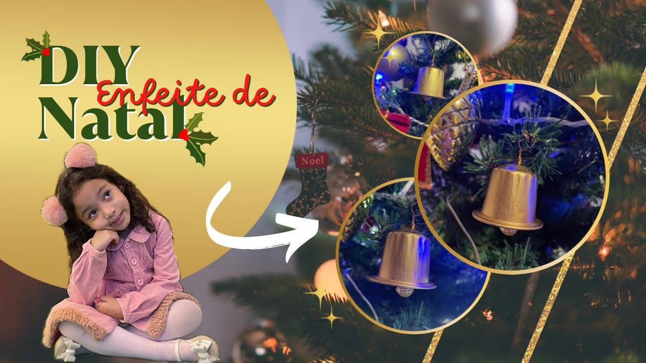 DIY - Enfeite de natal: Sino com Cápsula de Café Nespresso