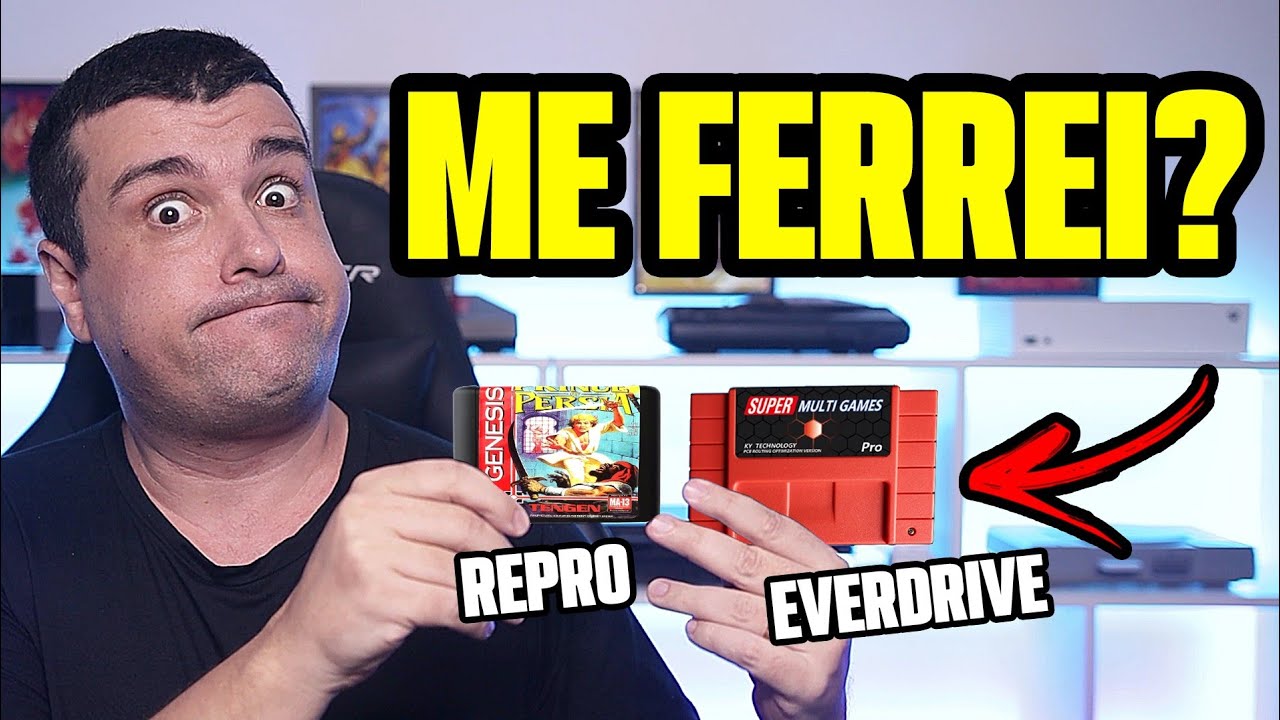 DESESPERO BATENDO: CARTUCHOS estão QUEIMANDO VIDEOGAMES? RÉPLICAS e EVERDRIVES!