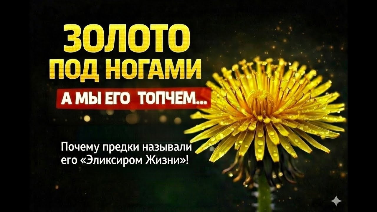 Хватит его уничтожать! Одуванчик — это не сорняк, а спасение.