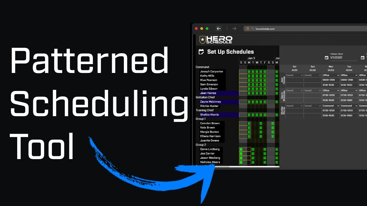 Patterned Scheduling | How to Set Up Employee Shifts for An Entire Year in Minutes | Hero Schedule