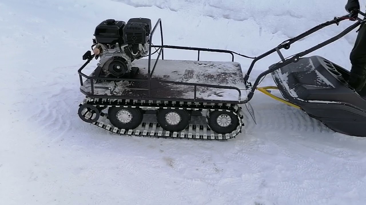 Обзор Мотособаки KOiRA TR, мотобуксировщик с двумя гусеницами, с понижающим редуктором (для болот).