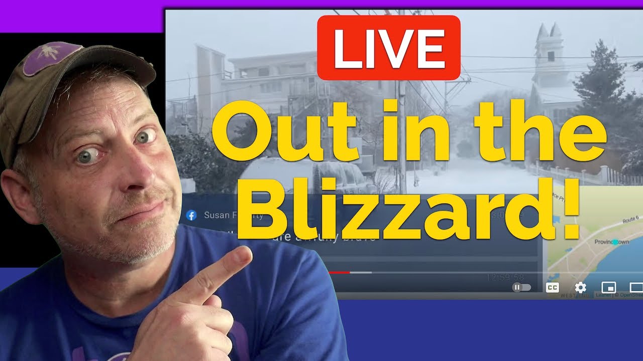 Live: Walk in the Provincetown Nor’easter Blizzard!