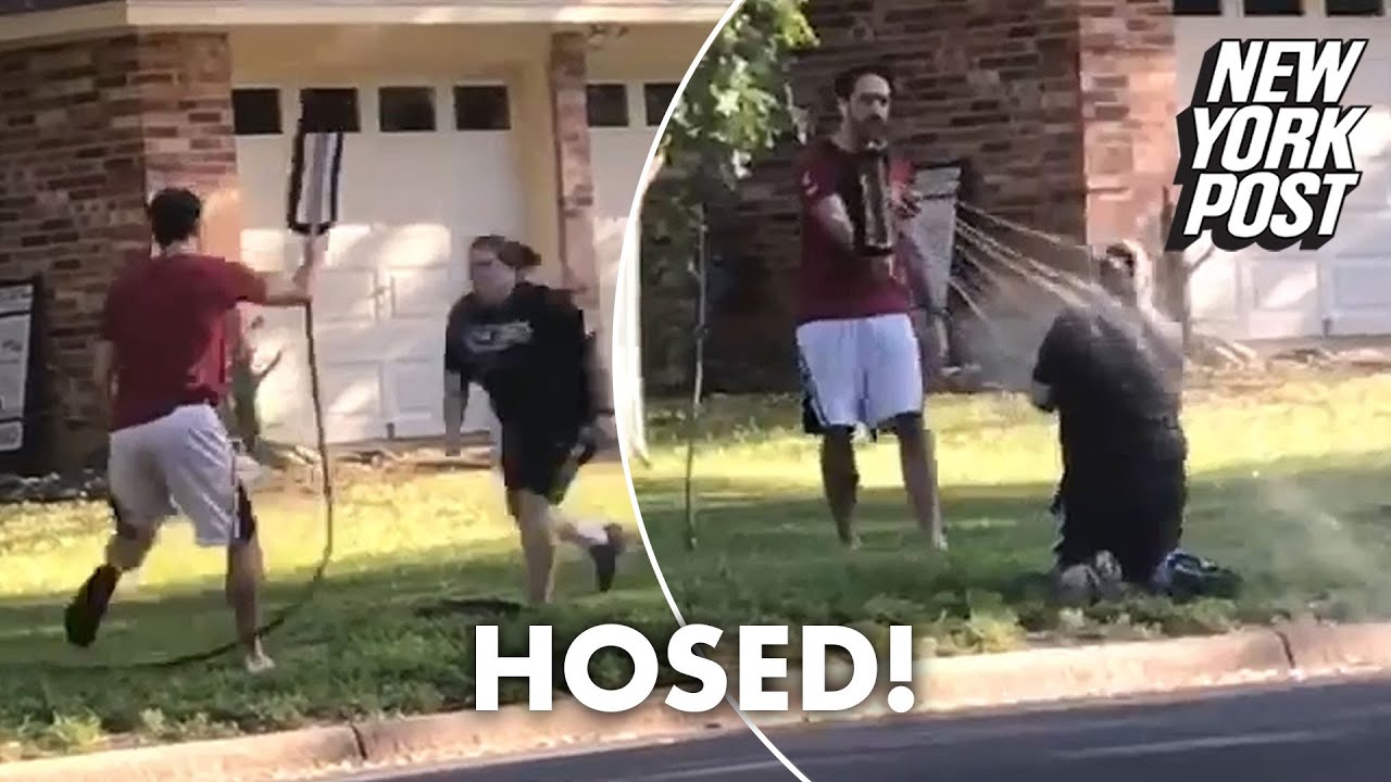 Texas man sprays woman with hose over BLM argument with neighbor | New York Post