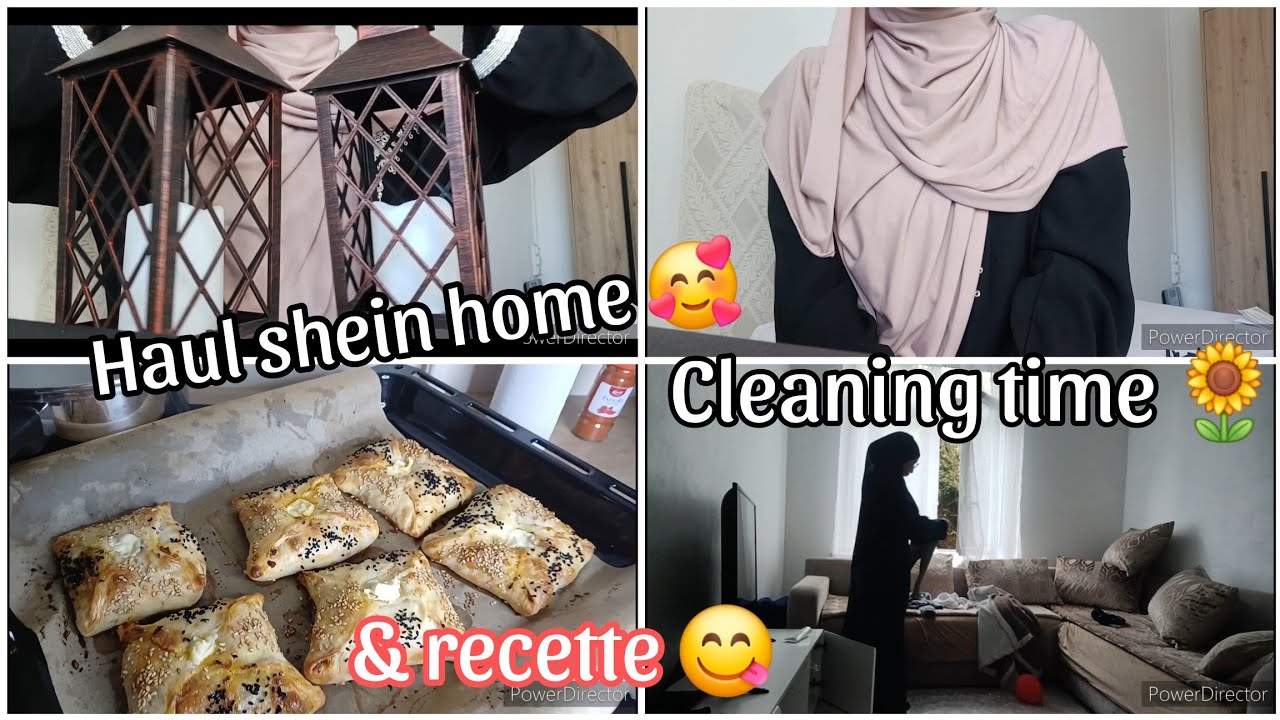 NailaVlog : Haul shein home / Cleaning time / recette msemenes farci au four 👌
