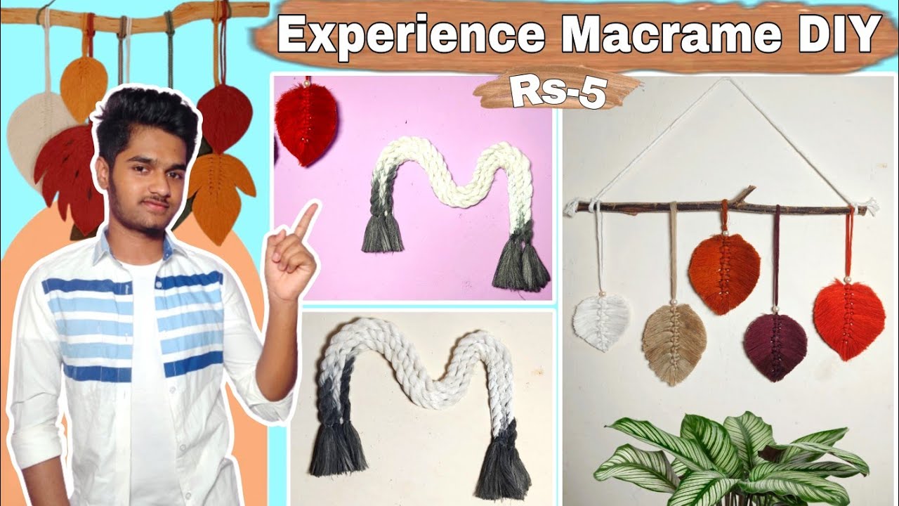 Without Using Macrame Rope DIYs|Macrame wall hanging|waste rope Home Decor