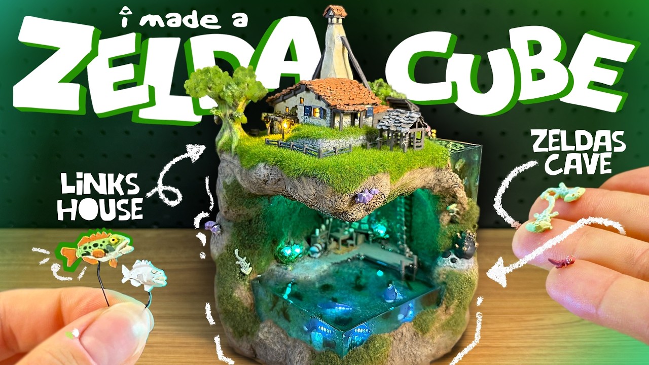 I made a tiny light-up Zelda Cube