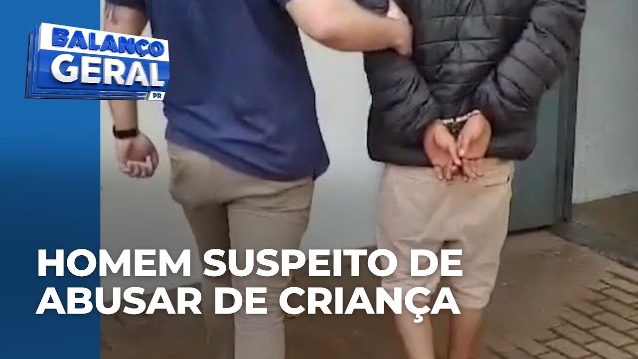 Homem é preso suspeito de abusar de criança de sete anos e tentar incendiar casa, em Cascavel