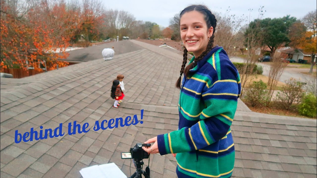 Behind the Scenes of The Box of the Bus Stop (An American Girl Stopmpotion)