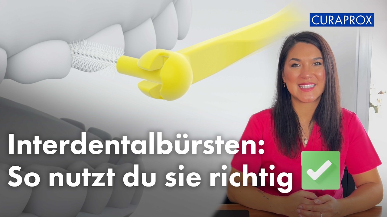 Interdentalbürsten richtig anwenden 🦷 | Nancy Djelassi erklärt die optimale Technik mit Curaprox