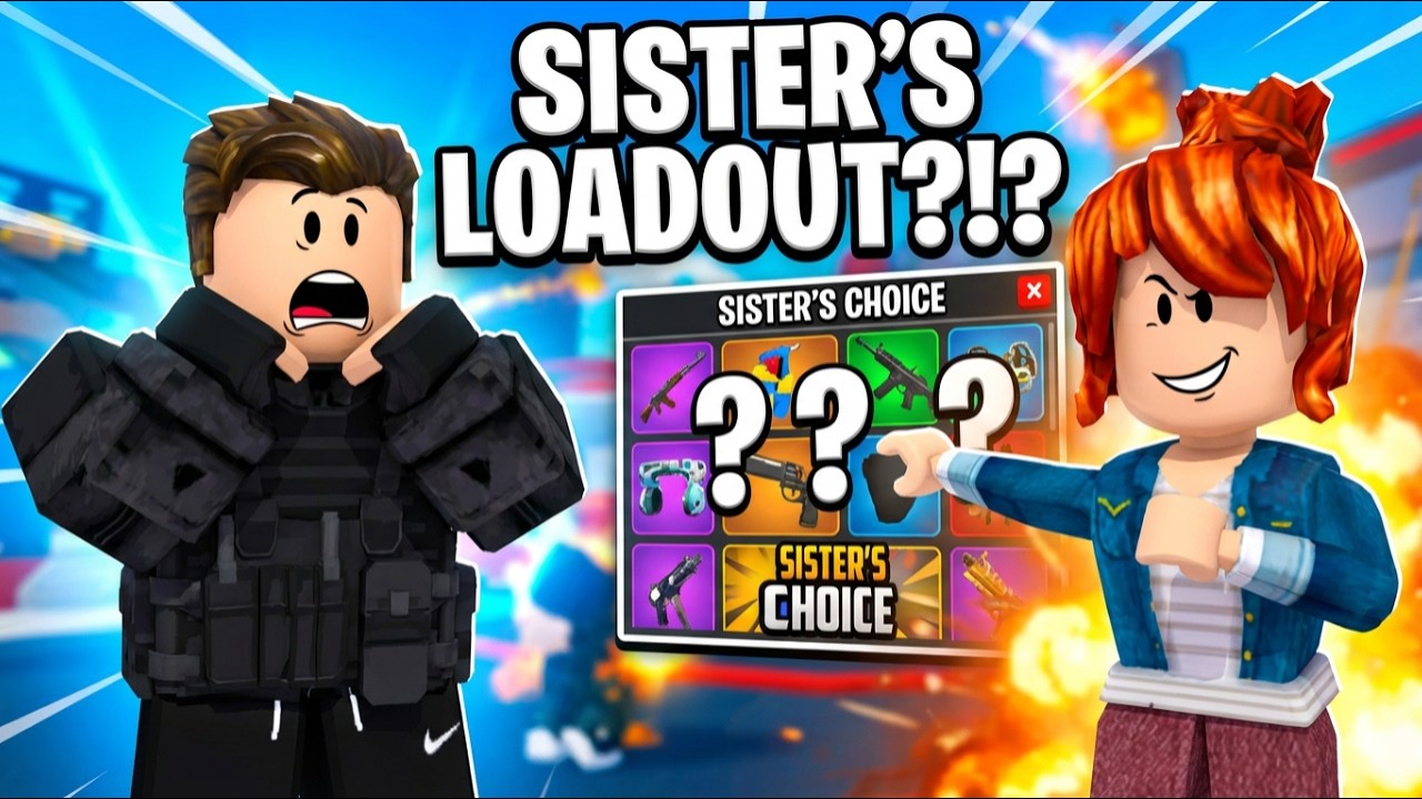 Roblox Rivals, but my sister chooses my loadout!!