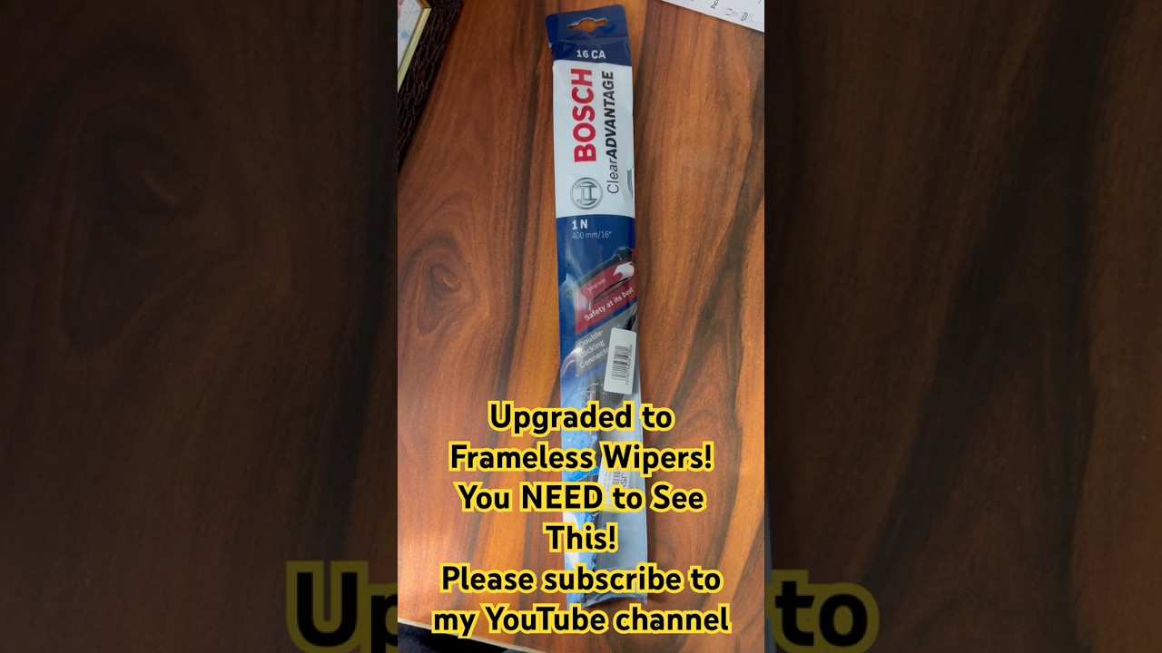 Upgraded to Frameless Wipers! You NEED to See This! #carwiper #wiperblades