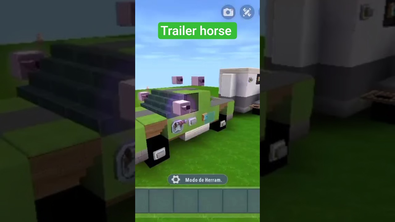 how to make trailer horse in Minecraft
