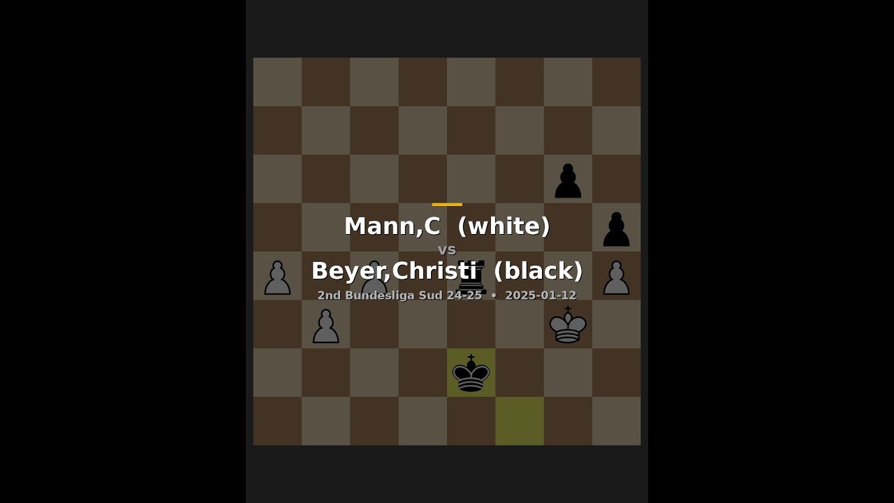 Christopher Mann vs Christiana Beyer | 2nd Bundesliga Sud 24-25