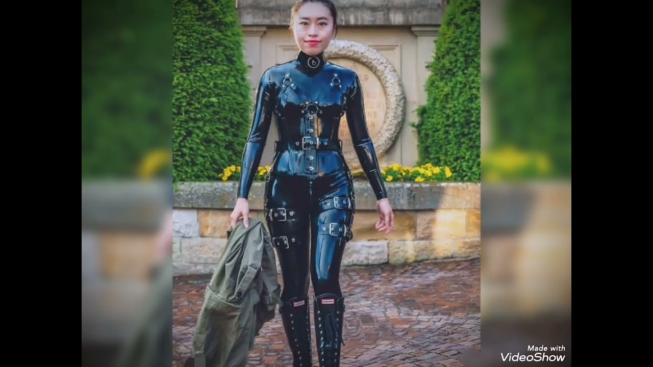 Glamor fetish ladies dressed in impressive & thrilling latex catsuits & knee high boots