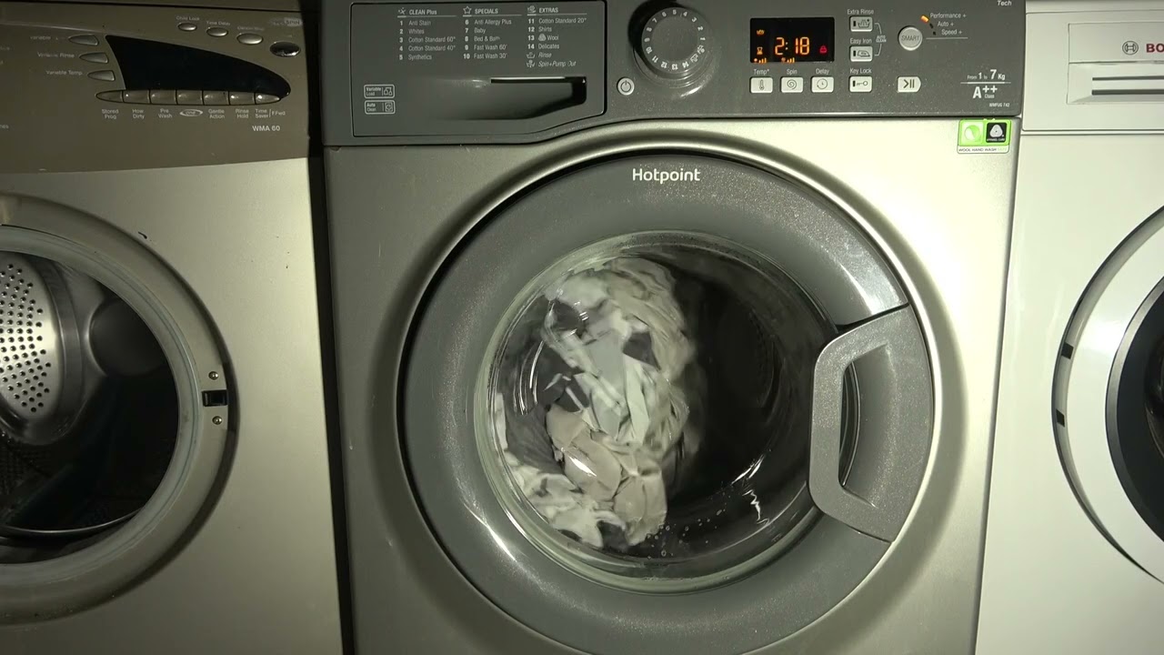 Synthetics 60'c Performance / Hotpoint Smart WMFUG842G 8kg Washing machine