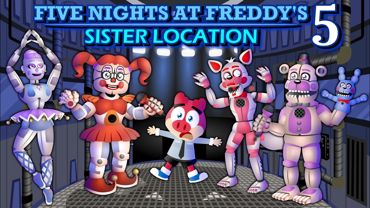 Flonk em Five Nights at Freddy's 5 Sister Location - FNAF 5 - Todas as Noites - desenho animado