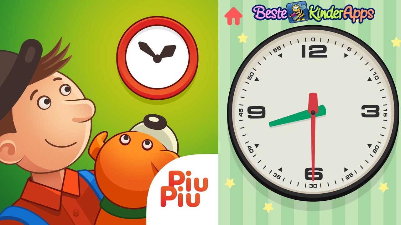 Kinder lernen die Uhrzeit mit Mulle Meck (Willy Werkel) ⏲️ UHR Lernspiele App