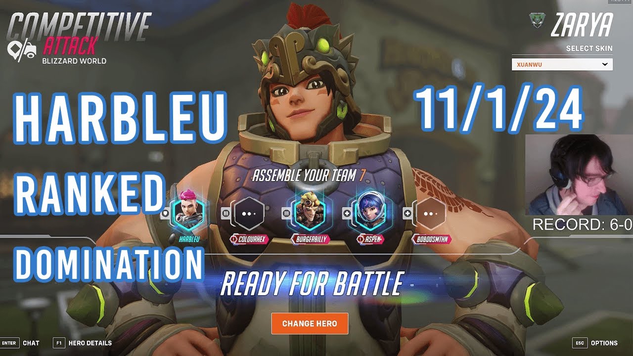 [11/1/24 VOD] Harbleu Plays Overwatch 2 