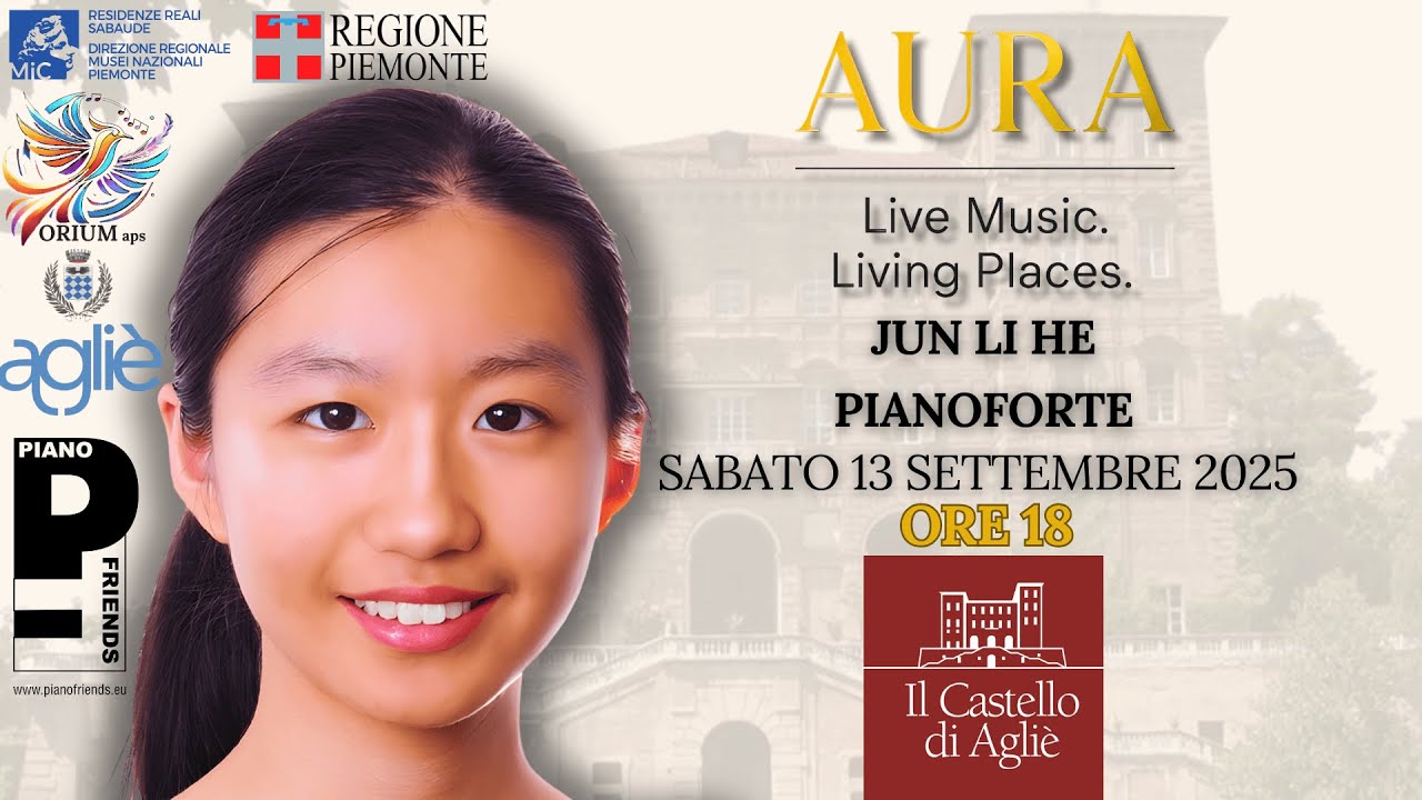 🎵 Jun Li He 🎹 LIVE dal Castello di Agliè
