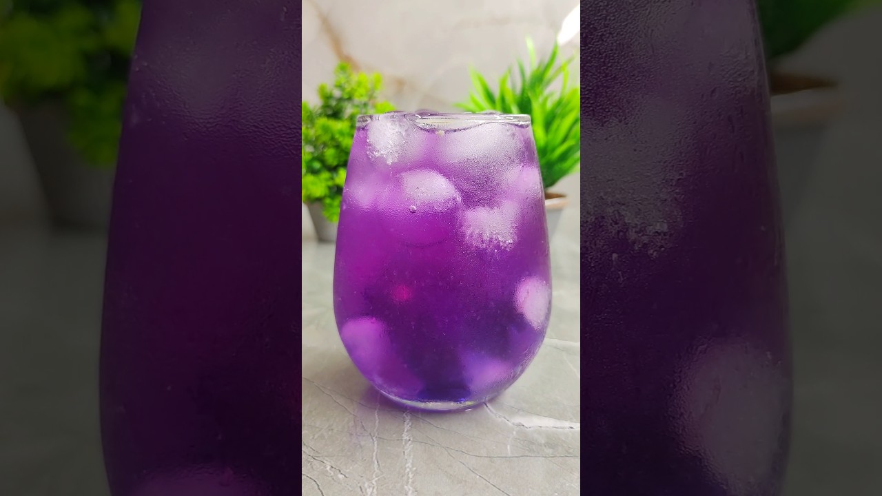 Aparajita Flower Juice 🍹#shorts #trending #viral #vishnupriya #aparajita #mocktail #antiaging