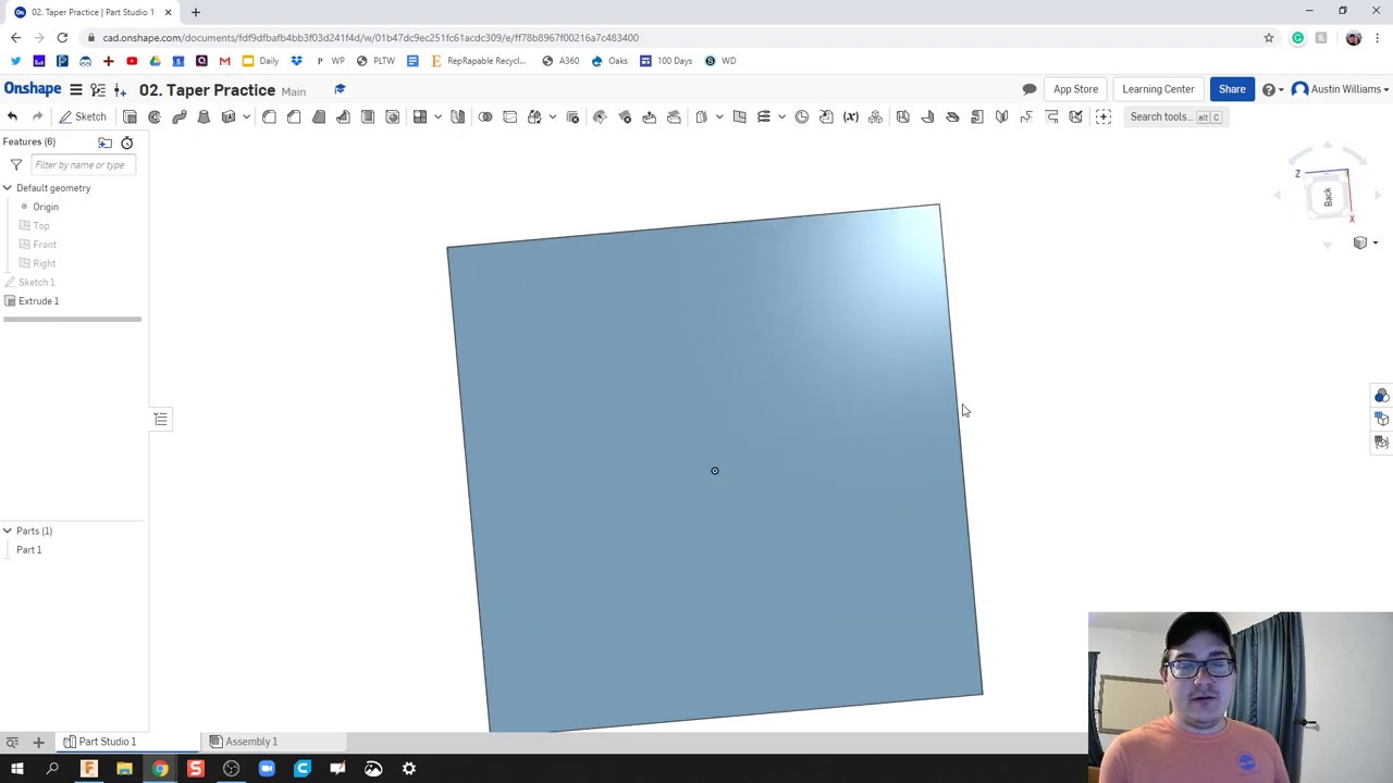 Taper and Dimensions - Day 2 of 100 OnShape Journey