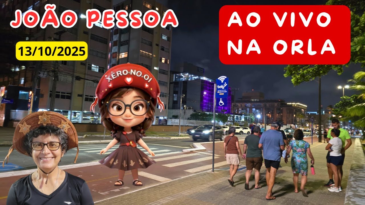MARCHA DE SEGUNDA FEIRA NA ORLA | JOÃO PESSOA  AO VIVO PARAÍBA - BRASIL - 13/10/25