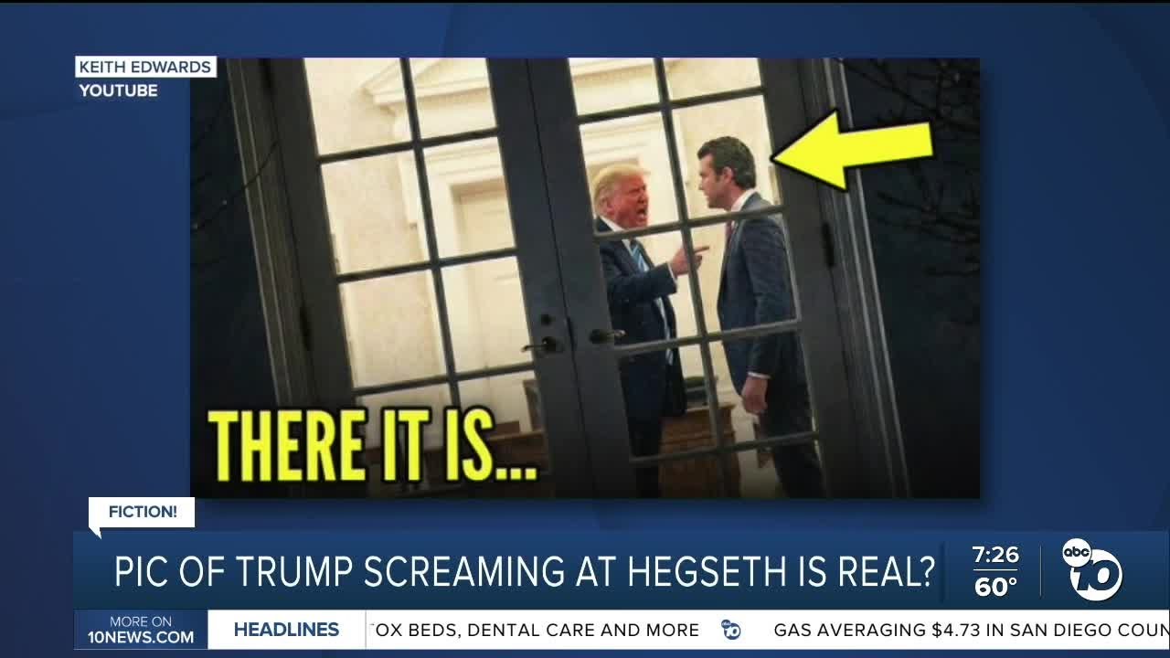 Fact or Fiction: Image shows Trump yelling at Hegseth in Oval Office?
