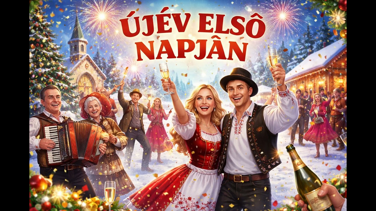 Újév Első Napján (Mulatós Dal 2026) 🎉 | Újévi Mulatós • Pezsgő, Tánc, Buli!