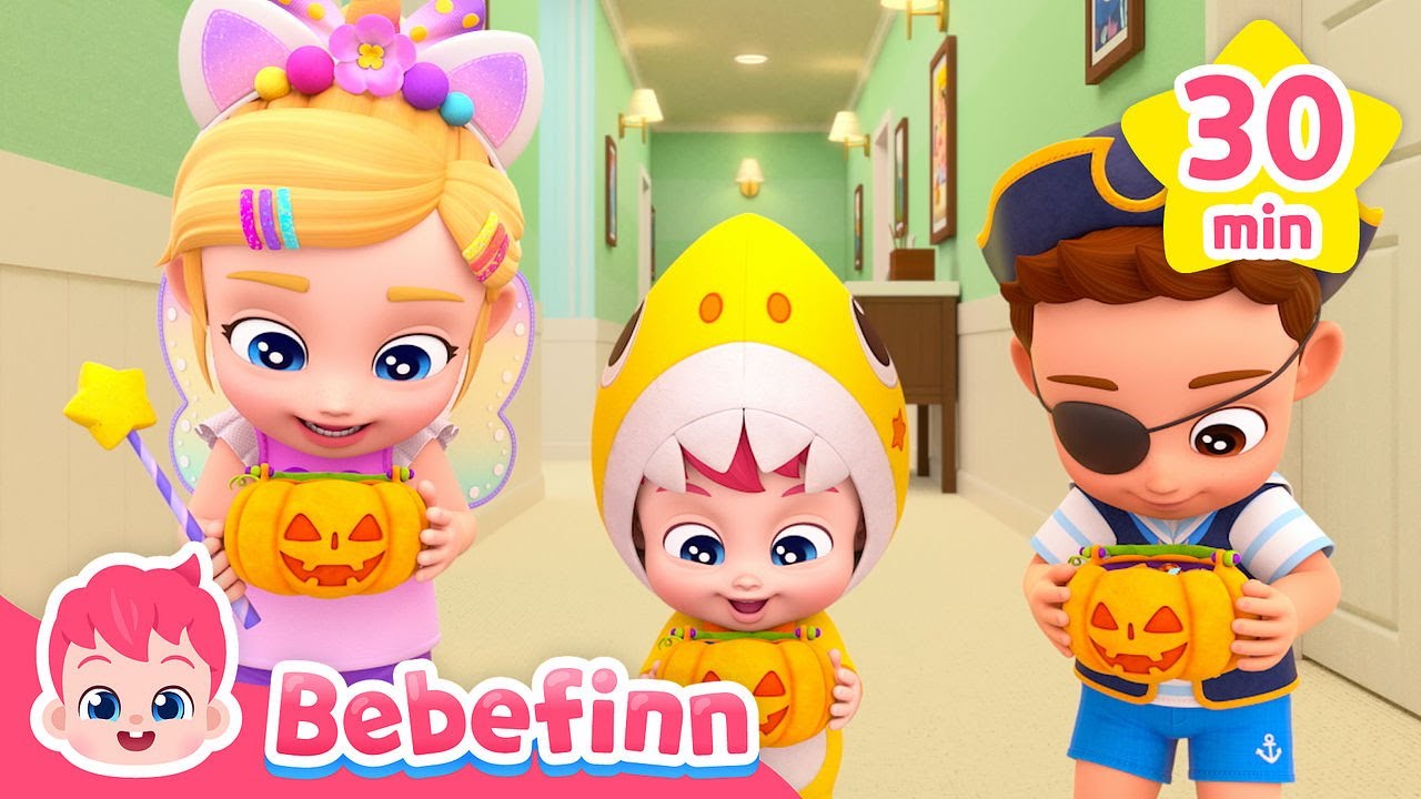 Happy Halloween Party with Bebefinn Family 🎃 Chumbala Cachumbala +More Songs for Kids