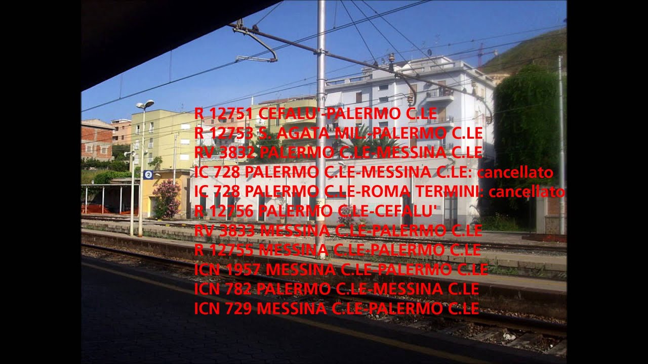 Annunci alla Stazione di Cefalù
