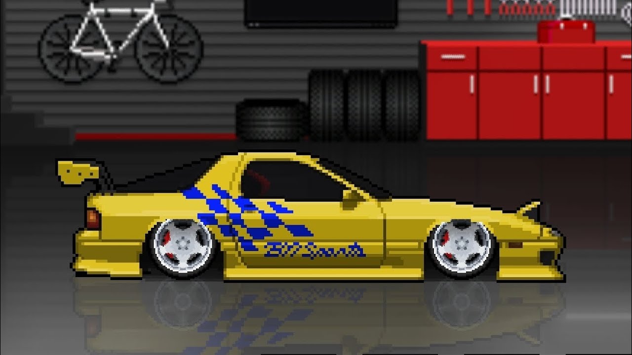 Mitsuru Haruguchi's Rx-7 FC in pixel car racer!