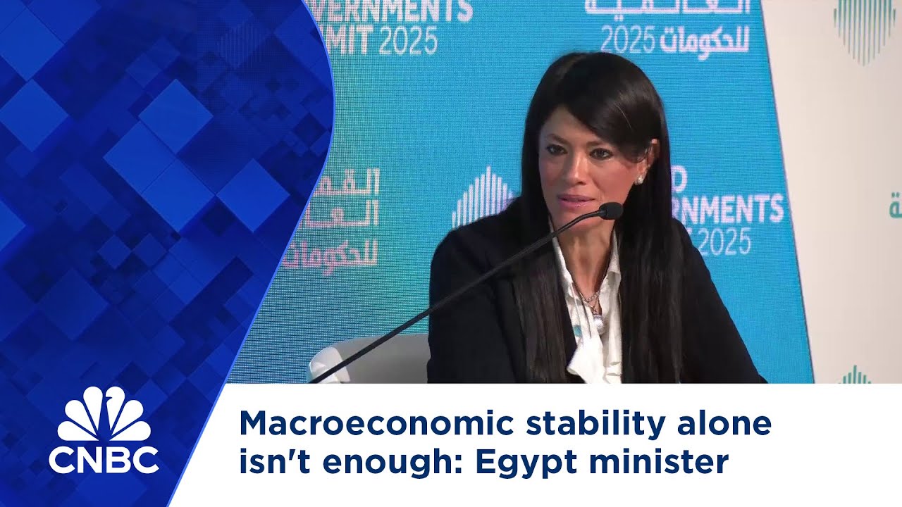Macroeconomic stability alone isn't enough and must combined with structural reforms: Egypt minister