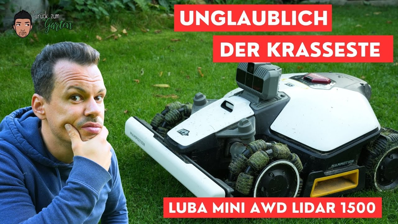 Der Mähroboter kann einfach überall mähen, der neue LUBA mini AWD LiDAR 1500 von Mammotion