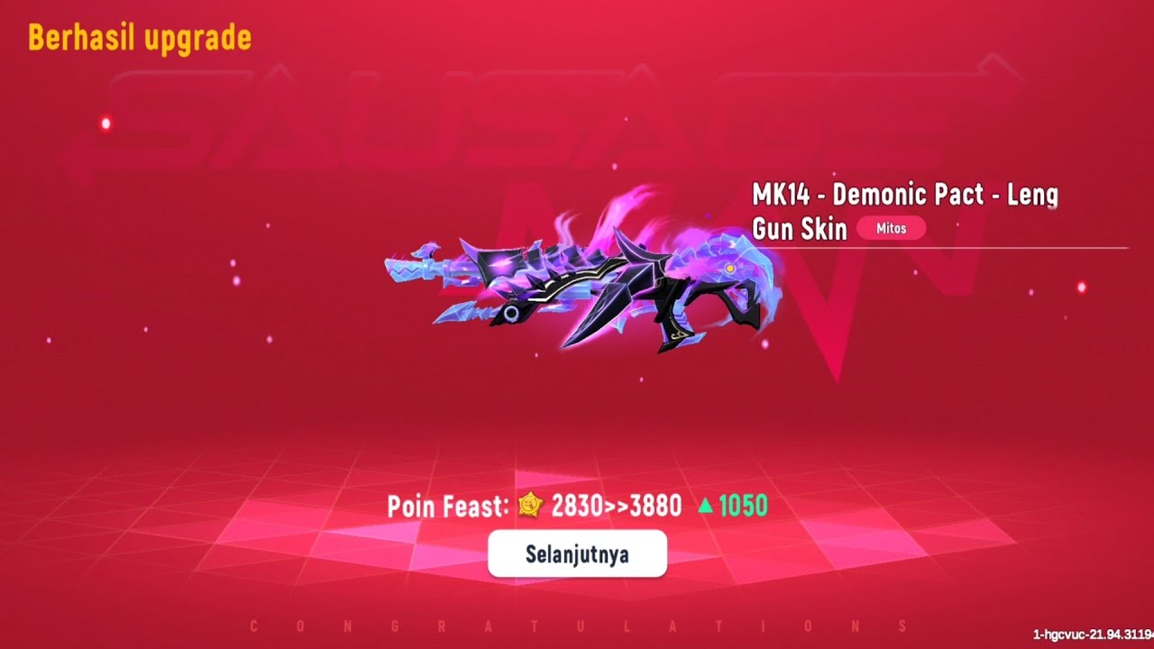2,2k candy upgrade max level MK14 mythic skin themed underworld legend #sausageman #coremongaming
