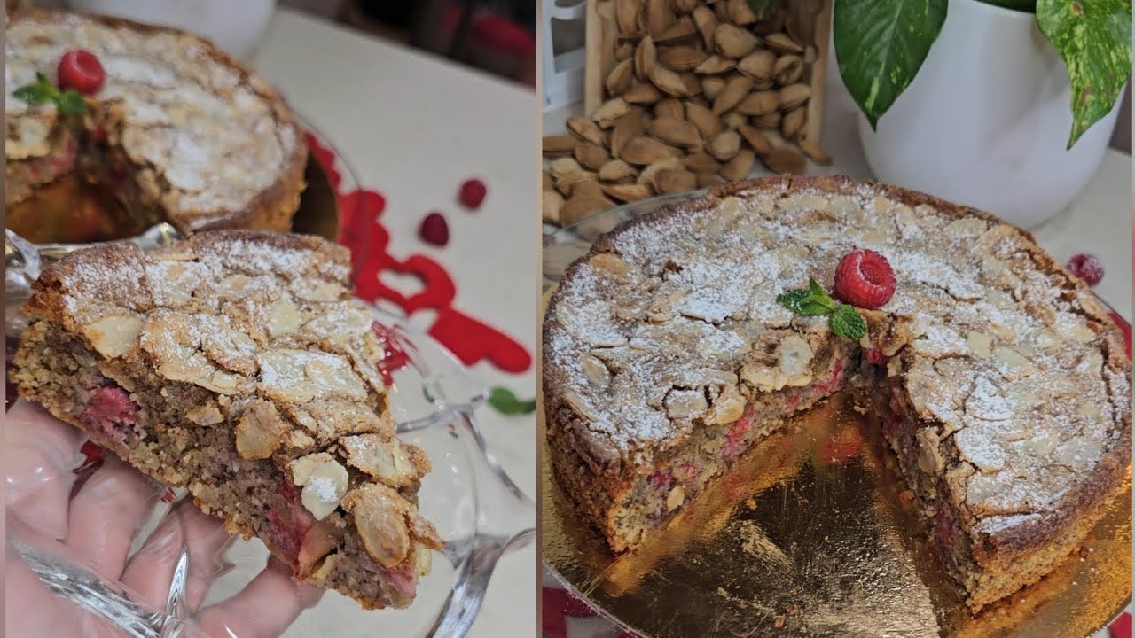  كيكة سهلة معللللكة  باللوز وجديها لضيافك في رمشة  عين. كلشي  يطلب  ليك المقادير #glutenfree 
