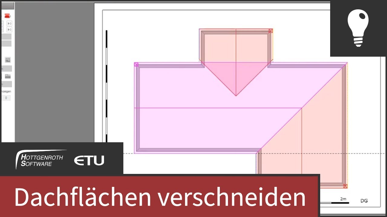 Dachfl&auml;chen verschneiden - HottCAD