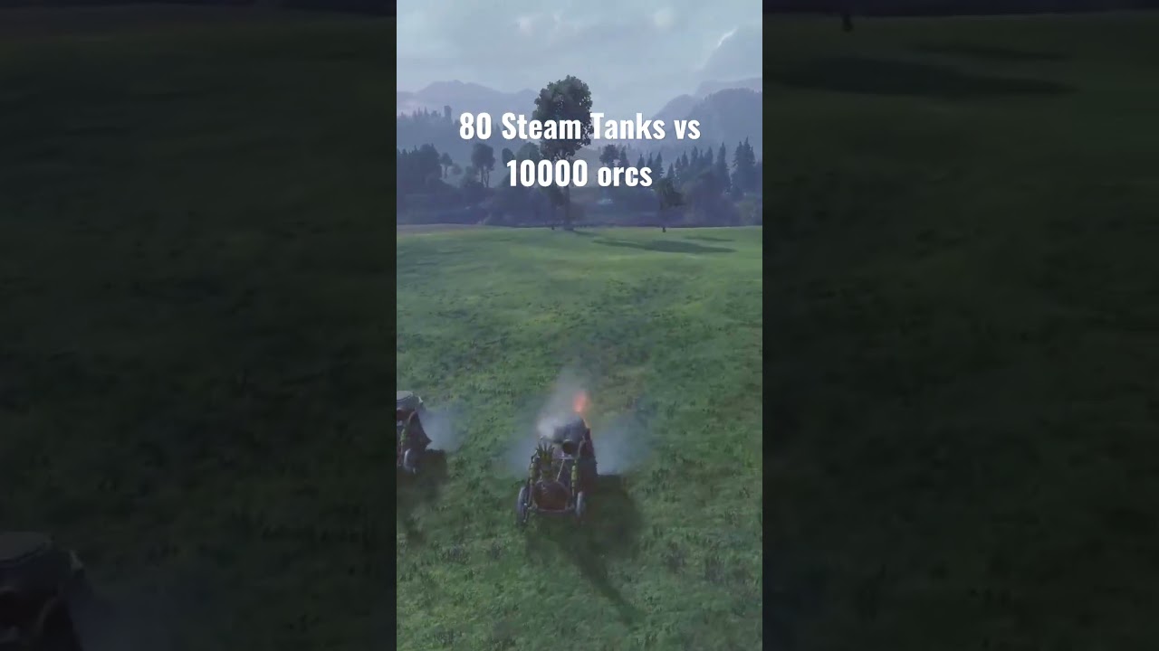 80 Steam Tanks Vs 10000 Orcs Total War Warhammer 2 