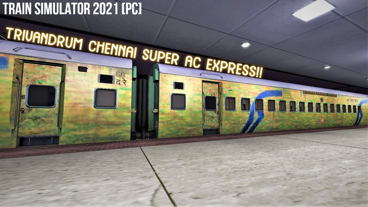 Trivandrum to Chennai: Full Journey: Chennai Central SUPER AC Express | Railworks