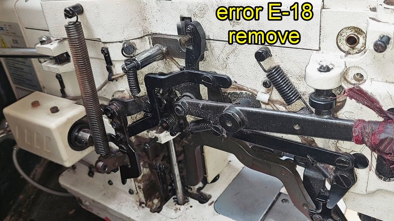 Error E18 remove jack T781D-Q Servo Motor manual buttonhole sewing machine