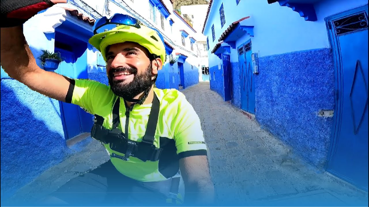 Llegando al pueblo AZUL de las montañas del Rif// MARRUECOS en bicicleta #Etapa2