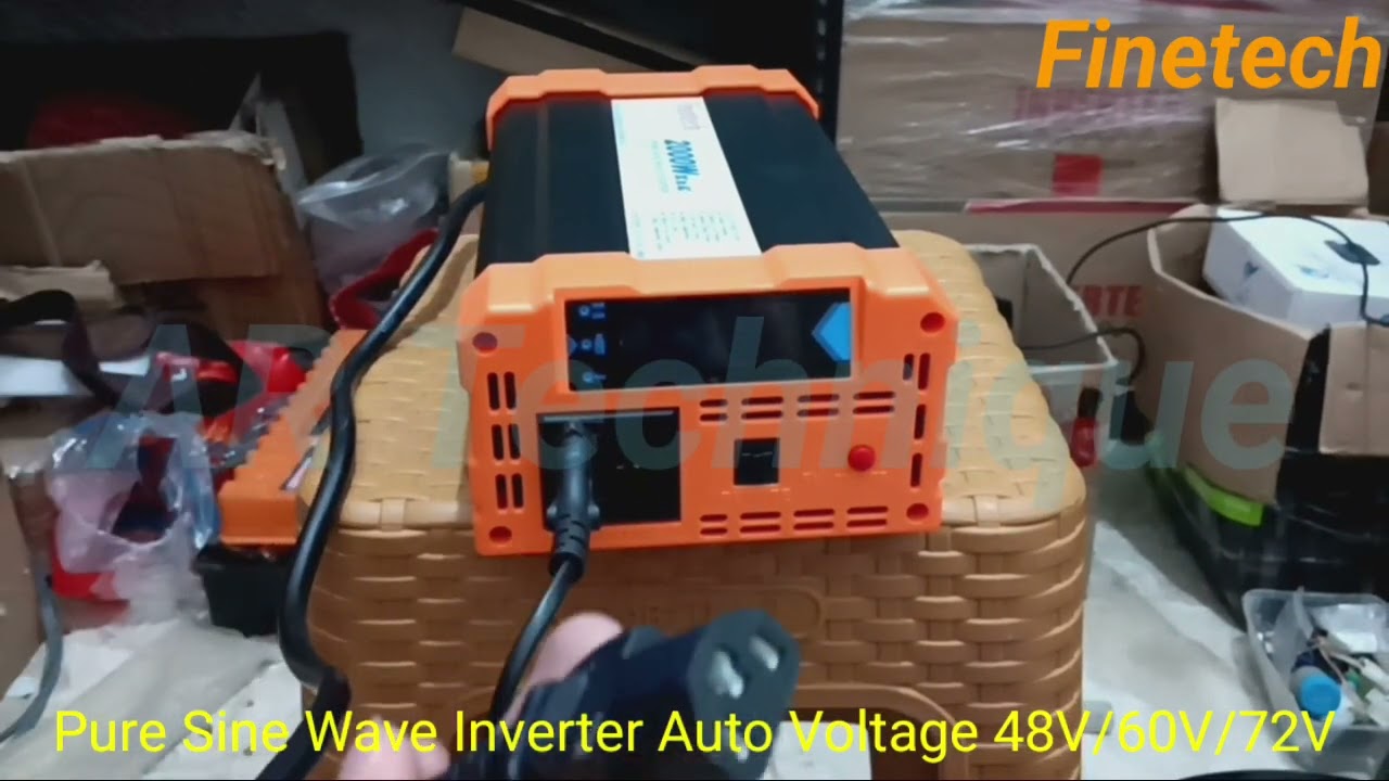 Inverter Auto Voltage 48V-72V DC to AC 220V Pure Sine Wave 2000 Watt