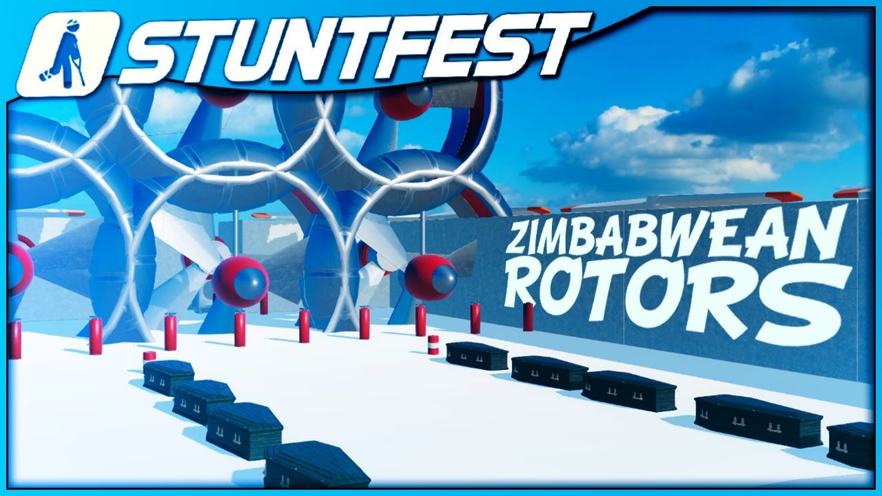 ZIMBABWEAN ROTORS - Stuntfest Gameplay - Custom Map/Map Editor & Stuntfest Funny Moments