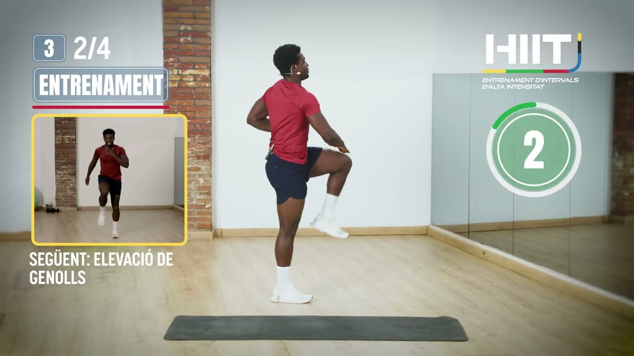 HIIT. Entrenament d'intervals d'alta intensitat. Doble impuls