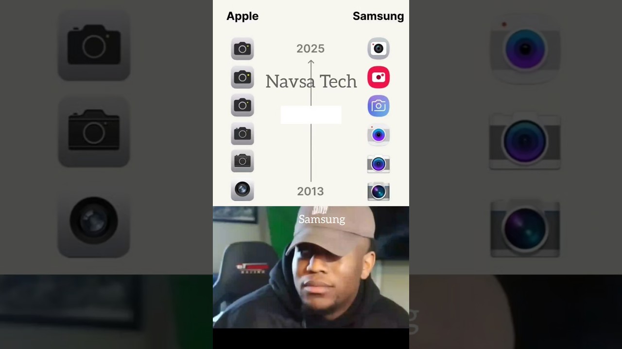 Samsung vs iPhone camera logo revolution overall 😱😂 #ytshorts #shortsfeed #navsatech #shorts #camera