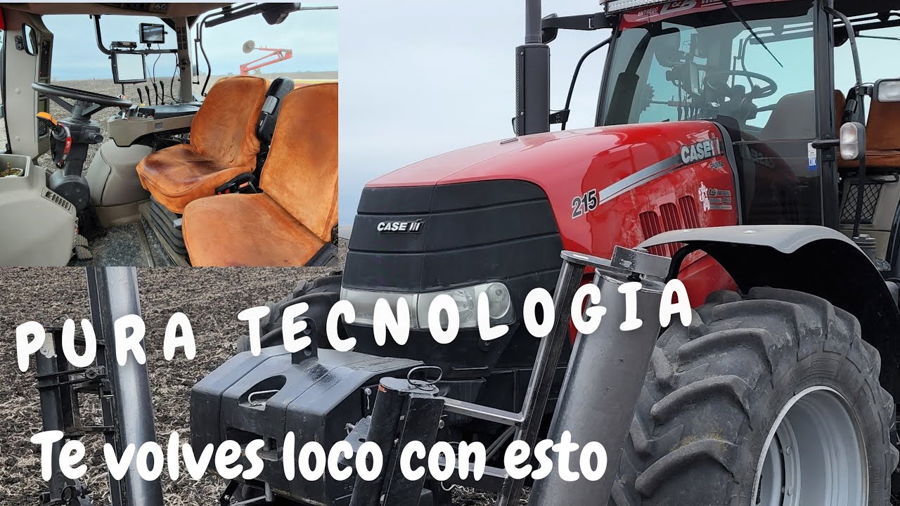 el CASE IH PUMA 215  con el PILOTO AUTOMATICO