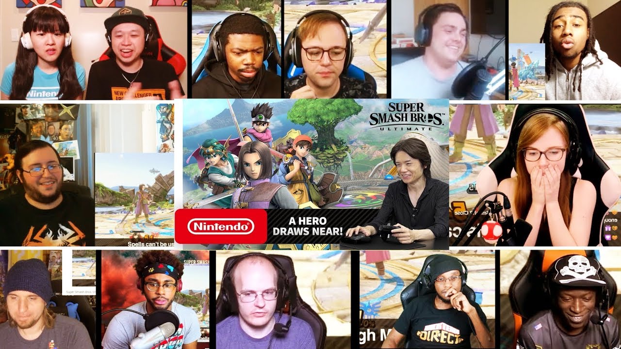 Super Smash Bros. Ultimate – Mr. Sakurai Presents “Hero” REACTIONS MASHUP