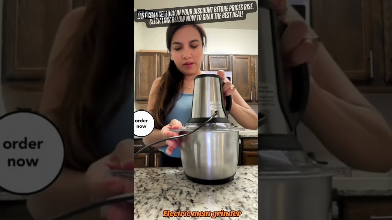 Want Easy Meal Prep? This Electric Meat Grinder & Food Processor Is a GAME CHANGER!