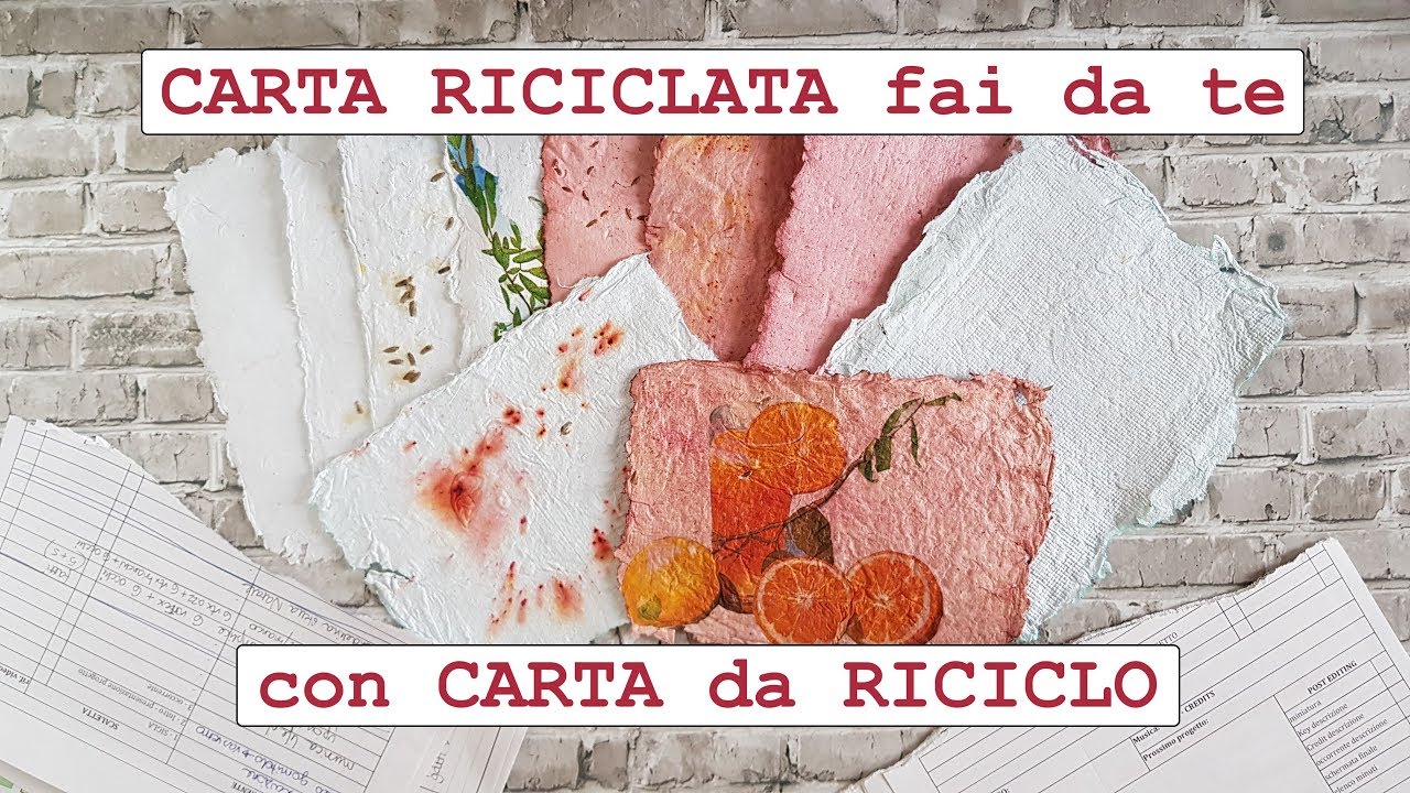 Come RICICLARE la CARTA |  lavoretti  fai da te - riciclo creativo tutorial #45